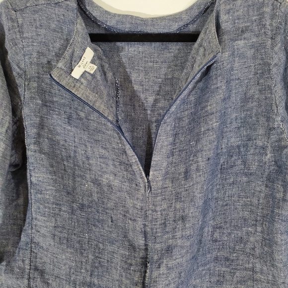 💚 3 For $15 💚 INEN Blue Heather Woman's TOP Size 14 WesT Lane - Picture 4 of 7